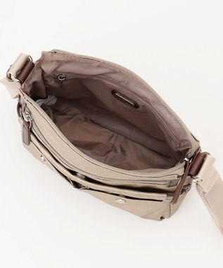 LA BAGAGERIE モノグラム　スクエアナイロンショルダー　SSサイズ ゴールド