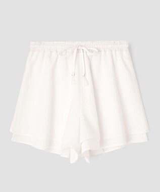 San-ai Resort（三愛水着楽園） 楊柳　ショートパンツ　M・L　【San-ai Resort（サンアイリゾート）】 ホワイト