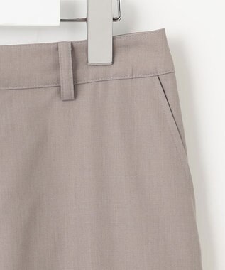 J.PRESS LADIES S 【洗える】ソフトシャンブレー クロップド パンツ モカ系