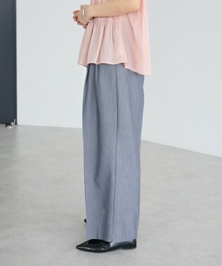 CRAFT STANDARD BOUTIQUE タックイージーワイドパンツ Gray Mixture