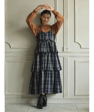 Green Parks ・ＥＬＥＮＣＡＲＥ　ＤＵＥシャーリング袖プルオーバー Dark Orange