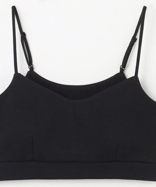 NAVE ストレッチポンチ クロップドキャミ ブラック系