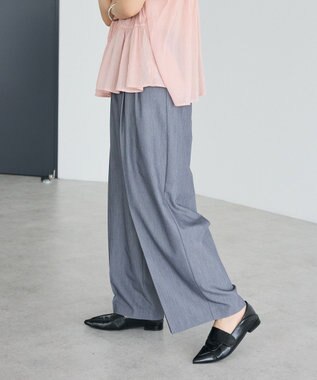 CRAFT STANDARD BOUTIQUE タックイージーワイドパンツ Gray Mixture