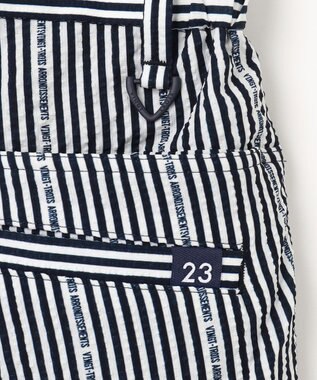 23区GOLF 【MEN】【撥水】ロゴストライプパンツ ネイビー系2