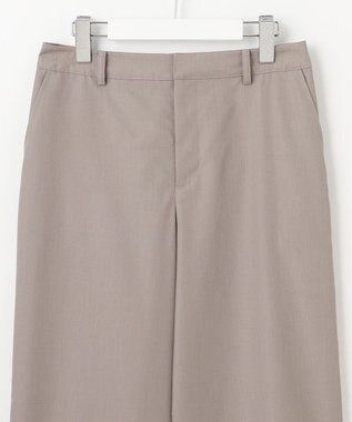 J.PRESS LADIES L 【洗える】ソフトシャンブレー クロップド パンツ モカ系
