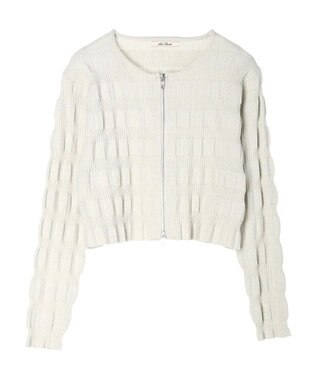 Green Parks ・ＡＮＤ　ＳＥＡＲＣＨ　ラメランダムリブカーディガン Ivory