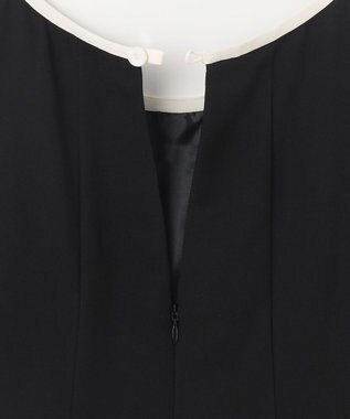 GRACE CONTINENTAL バイカラーフレームドレス ブラック