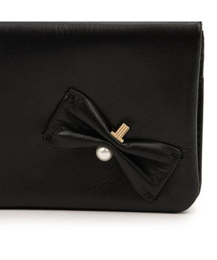 LANVIN en Bleu ペアル 2面パスケース ブラック