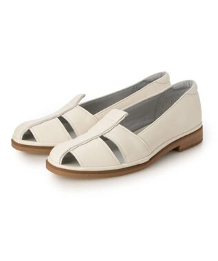 MODE ET JACOMO <D'ICI>カットアウトオープンパンプス アイボリー