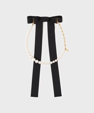 GRACE CONTINENTAL パールリボンネックレス