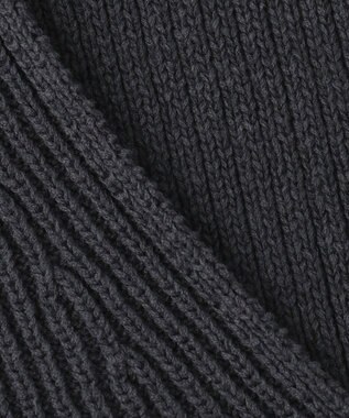 ICB 【洗える】 コットンテープリブベスト チャコール系