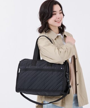 LeSportsac DELUXE MED WEEKENDER/ラインデボスブラック