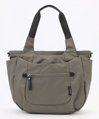 LA BAGAGERIE 【MONICA】ラウンド2WAYトートバッグ ダークグレー