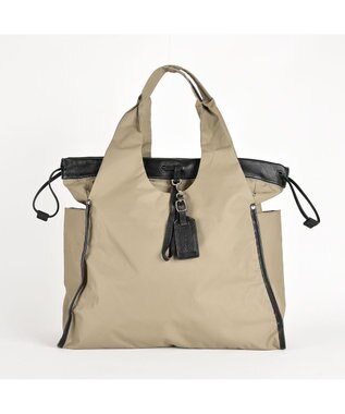 Y'SACCS ドローストリング×シープレザー　トート グレージュ