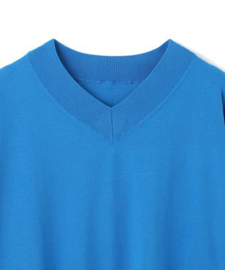UNFILO マイビューティ Vネック ニット ブルー