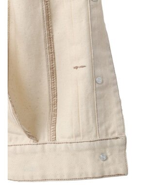 Green Parks ノーカラーカツラギジャケット Ecru