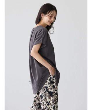 AMERICAN HOLIC バックタックカットチュニック Charcoal Gray