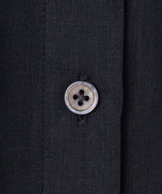 自由区 L 【WEB限定カラーあり】シアーラミーローンバンドカラー ブラウス ネイビー