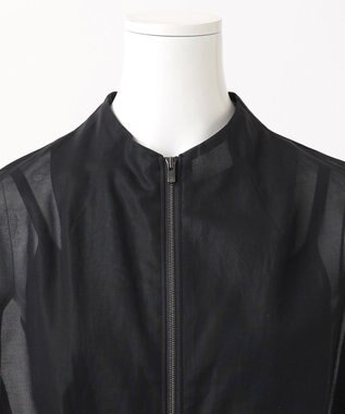 23区 【エステータ】コットンオーガンジー ブルゾン ブラック系