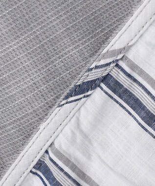 JOSEPH ABBOUD 【人気！1枚で2通りの着こなし】定番 リバーシブルシャツ ライトグレー系