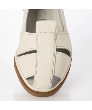 MODE ET JACOMO <D'ICI>カットアウトオープンパンプス アイボリー