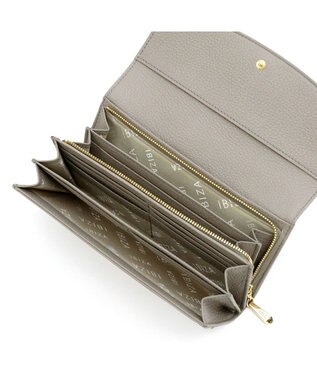 IBIZA 牛革　かぶせ長財布 トープ