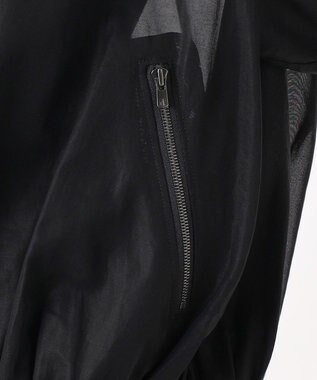 23区 【エステータ】コットンオーガンジー ブルゾン ブラック系