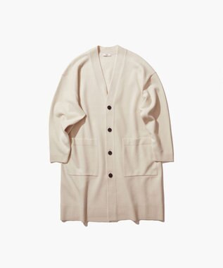 ATON MERINO COLLEGE KNIT | オーバーサイズカーディガン WARM WHITE