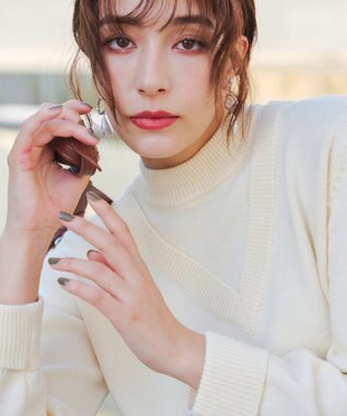 Tiaclasse 【洗える】重ね着風ニットトップス エクリュ