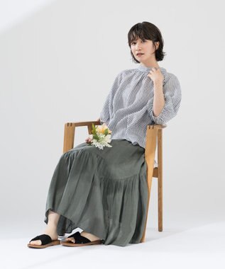 ONWARD Reuse Park 【23区】ブラウス春夏 ネイビー