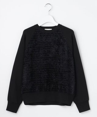 自由区 S ジャカードコンビ プルオーバー ブラック