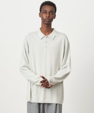 ATON COTTON SILK CASHMERE | ポロセーター - UNISEX GRAY