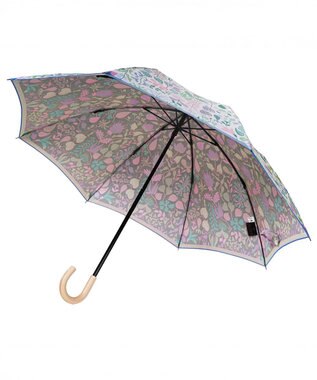 槇田商店 <新柄登場>Stig Lindberg HERBARIUM BRIGHT ライトブルー 折りたたみ傘 水色