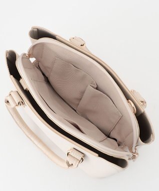 ANY SIS 【美人百花7月号掲載】レディノーブルスクエアブガッティ バッグ アイボリー