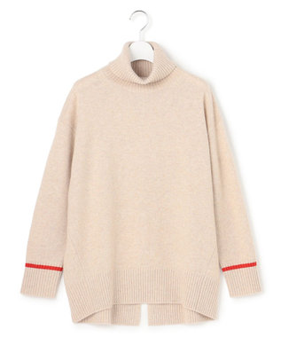 J.PRESS YORK STREET 【WOMEN】ウールカシミヤ デザインタートルネック ニット