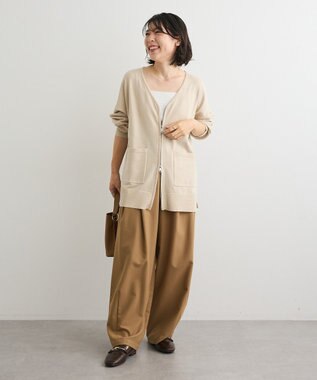 Green Parks ・ＥＬＥＮＣＡＲＥ　ＤＵＥ　ツイルタックコクーンパンツ Beige