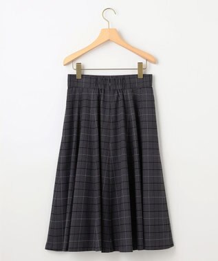 組曲 L 【WEB限定カラーあり】ウールライクストレッチ フレアスカート グレー系3