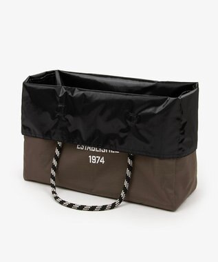 LeSportsac LARGE 2 WAY TOTE/2ウェイチョコレート/ブラックシャイン 2ウェイチョコレート/ブラックシャイン