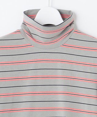 23区GOLF 【WOMEN】エニワイズ ボーダー カットソー ライトグレー系1