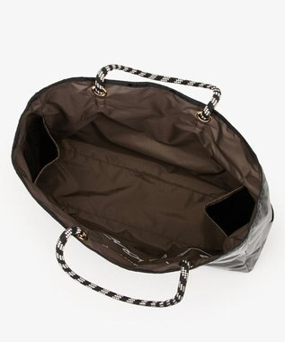 LeSportsac LARGE 2 WAY TOTE/2ウェイチョコレート/ブラックシャイン 2ウェイチョコレート/ブラックシャイン