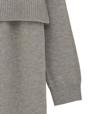 Green Parks ＳＥＴ２点ケーブルベスト＋ニットワンピース Gray