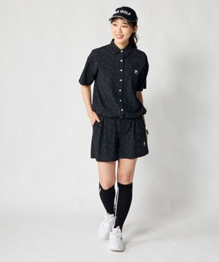 FILA GOLF／marie claire 【FILA GOLF】 ブランドロゴプリントTシャツ ブラック