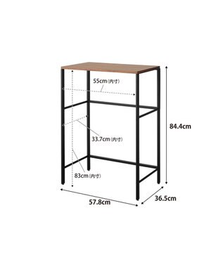 tower 分別ゴミ箱上ラック タワー ブラック ブラック