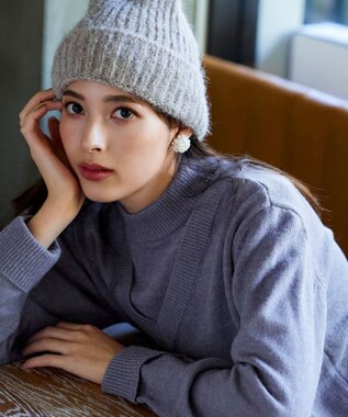 Tiaclasse 【洗える】重ね着風ニットトップス ラベンダー