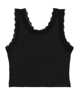 WEGO グラフィックレースタンク ブラック