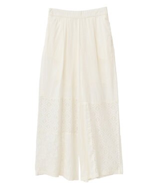 CRAFT STANDARD BOUTIQUE レースパッチワークパンツ Black