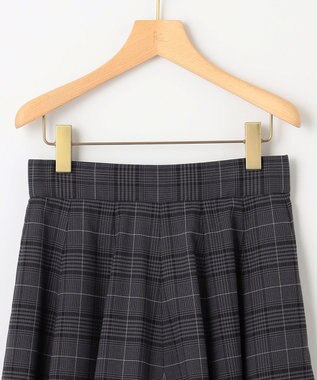 組曲 【WEB限定カラーあり】ウールライクストレッチ フレアスカート グレー系3