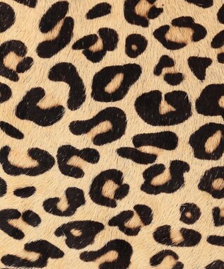 UNBILLION perche 牛革ハラコタイプ×ゴートモバイルウォレットショルダー キャメル