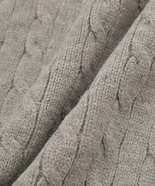 Green Parks ＳＥＴ２点ケーブルベスト＋ニットワンピース Gray