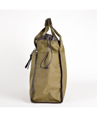 Y'SACCS ドローストリング×シープレザー　トート カーキ